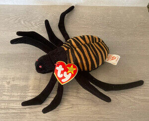 Halloween Vintage NWT Ty Beanie Baby 1996 10-28-96 Spinner Spider Retired Rare 4